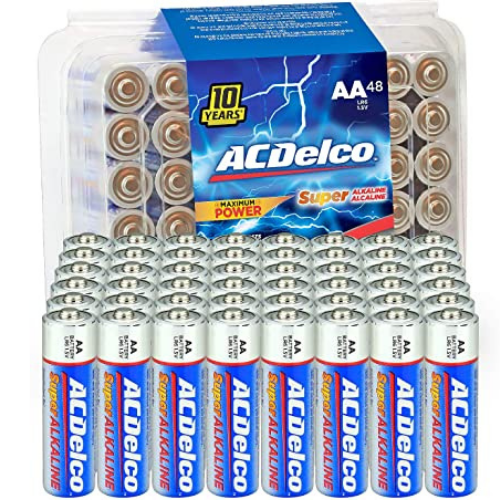 ACDelco 48-Count AA Maximum Power Super Alkaline Battery $10.99 (Reg. $14) – FAB Ratings! 3.6K+ 4.7/5 Stars! | 23¢/Battery