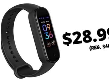 Amazfit Band 5 Fitness Tracker for $28.99