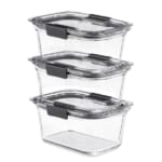 6 Pieces Rubbermaid Brilliance Glass Food Storage Containers $17.99 (Reg. $29.99) | $6 each container with lid!