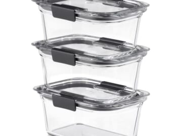 6 Pieces Rubbermaid Brilliance Glass Food Storage Containers $17.99 (Reg. $29.99) | $6 each container with lid!