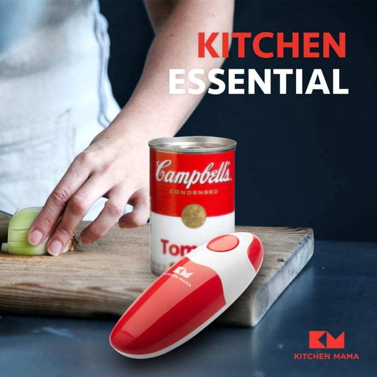 Today Only! Kitchen Mama Electric Can Opener $22.50 (Reg. $35) – FAB Ratings! 4 Colors! Open Your Cans with A Simple Push of Button