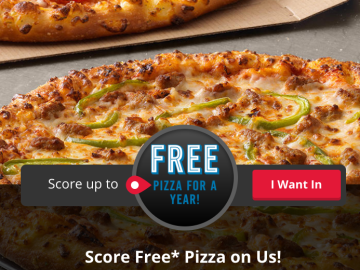 Win a Domino’s Pizza gift card (5,000 winners!)