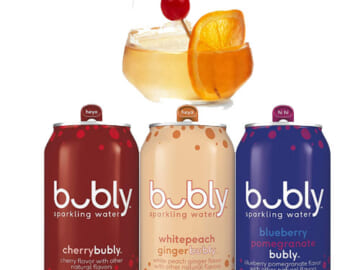 18-Pack bubly Sparkling Water, Red White and Blue Variety Pack, 12 fl oz Cans as low as $8.66 Shipped Free (Reg. $11.99) – FAB Ratings! |  Just 48¢/Can