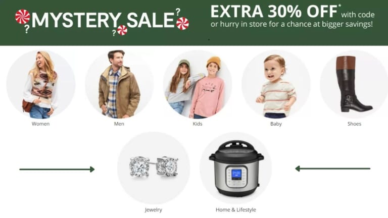 JCPenney | Extra 30% Off Mystery Sale