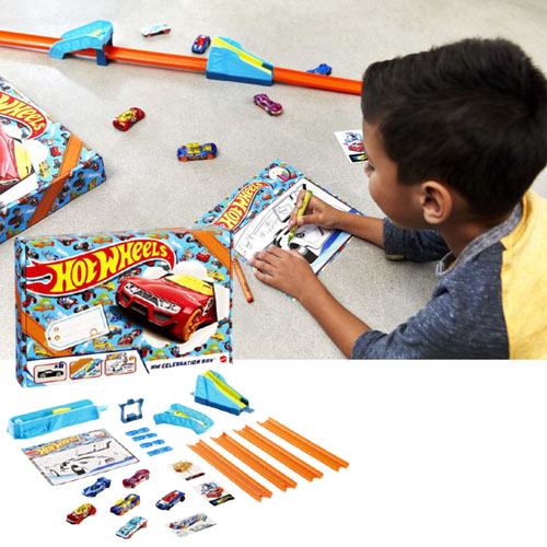 Hot Wheels Celebration Box Complete Starter Set With 6 Cars, Track & Ramps $10.88 (Reg. $20) – FAB Ratings!