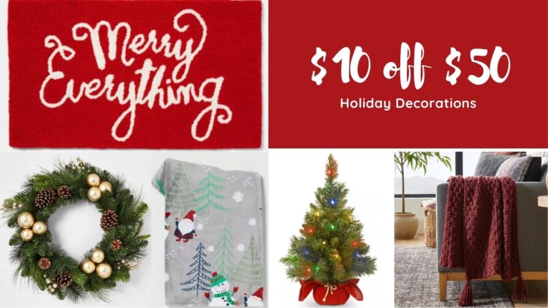 Target | $10 off $50 Holiday Decor