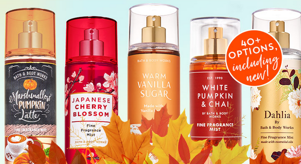 Bath & Body Works: ALL Fine Fragrance Mists ONLY $5.95 today (Reg. $15.50!)