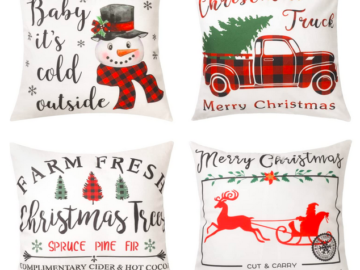 Christmas Pillow Covers - Set of 4