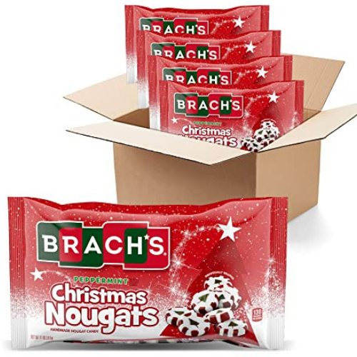 4 Pack Brach’s Christmas Holiday Peppermint Nougat Candy, 11 oz Bags as low as $10.50 (Reg. $15.21) | $2.62/Bag – Christmas Stocking Stuffer!