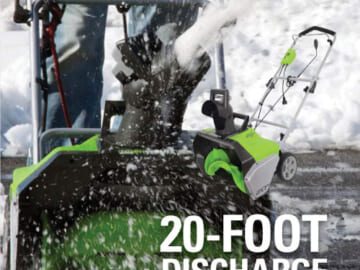 Today Only! Greenworks Snow Removal Equipment from $69.30 Shipped Free (Reg. $99+)