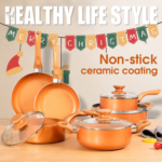 10-Piece Ceramic Cookware Set $62.30 Shipped Free (Reg. $77.88) | $6.23 each! – FAB Ratings!