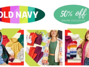 Old Navy | 50% Off Entire Online Purchase