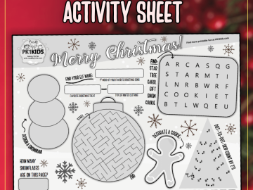 Free Christmas-Themed Activity Sheet for Kids!