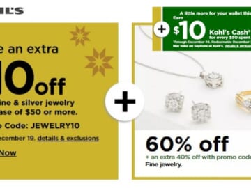 Kohl’s | Hot Jewelry Deals With Stacking Coupons