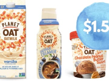 $1.50 Planet Oat Oatmilk, Frozen Dessert, or Coffee Creamer