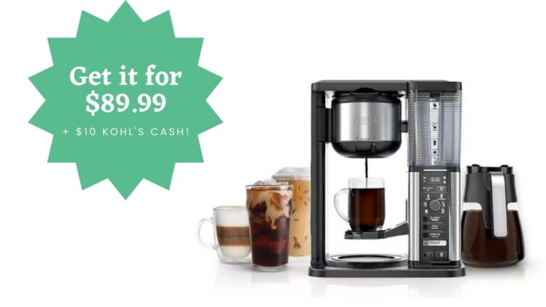 Ninja Coffee Maker $89.99 + Kohls’ Cash