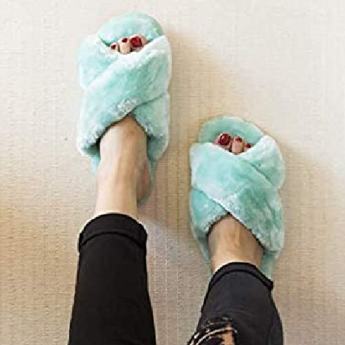 Today Only! Fuzzy Fluffy Slippers for Women and Men from $11.99 (Reg. $15+) – 3 Styles, Multiple Colors and Sizes