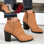 Hurry! Darling Woven Stacked Heel Booties $46.99 Shipped Free (Reg. $89.99) | 3 Color Options!