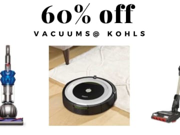 60% off Vacuum Deals: iRobot, Bissel & Shark at Kohls