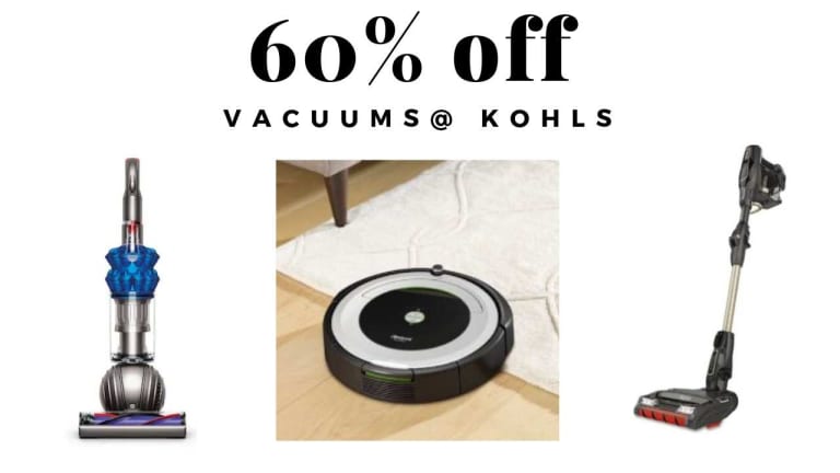 60% off Vacuum Deals: iRobot, Bissel & Shark at Kohls