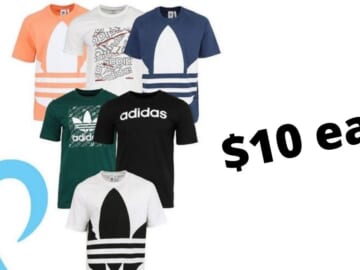 Adidas Men’s Mystery Short Sleeve Shirts 3 for $30