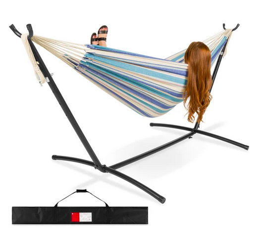 2-Person Brazilian-Style Double Hammock with Portable Carrying Bag only $17.99 shipped (Reg. $43!)