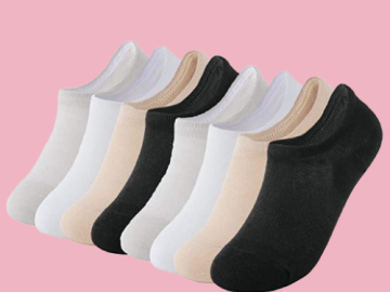 Trifabricy 8-Pairs No Show Socks for Women $7.99 (Reg. $12.99) | $0.99/pair