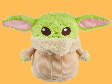 Star Wars Grogu Fuzzy Plush with Sounds $14.99 (Reg. $30)