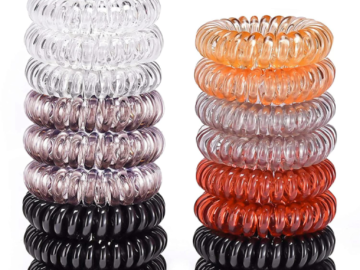 Keep Control of Your Hair with these Must Have Super Comfy Spiral Hair Ties, Pack of 17 Just $6.29 After Code!