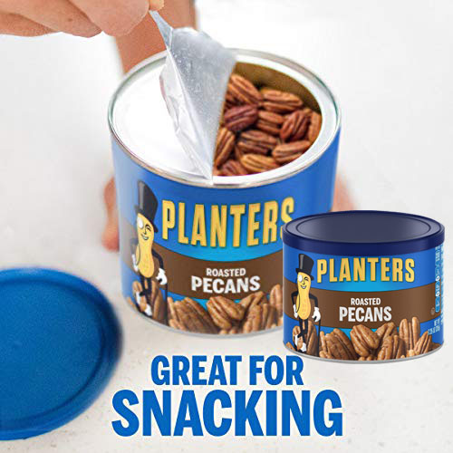 PLANTERS Roasted Pecans, Resealable Canister as low as $3.81 Shipped Free (Reg. $5.98) – FAB Ratings! | Vegan Snacks, Kosher