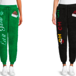 No Boundaries Juniors’ Christmas Faux Sherpa Joggers