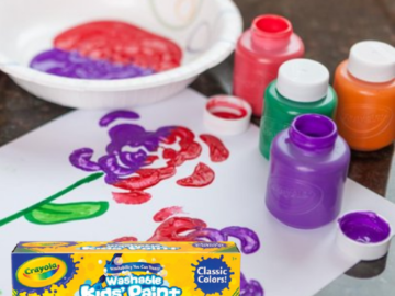 Crayola 10-Count Washable Kids Paint, Classic Colors $2.92 (Reg. $4.97) | $0.29 each!