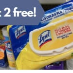 2 FREE Packs of Lysol Disinfectant Wipes at Publix or Lowes Foods