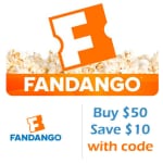 Fandango Gift Cards Buy $50 Save $10 After Code