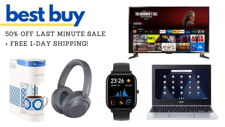 Best Buy Last Minute Flash Sale | 50% off Top Gifts + Free 1-Day Shipping!