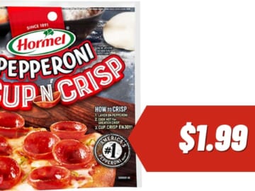 $1.99 Hormel Pepperoni Cup N’Crisp Using Just Your Phone