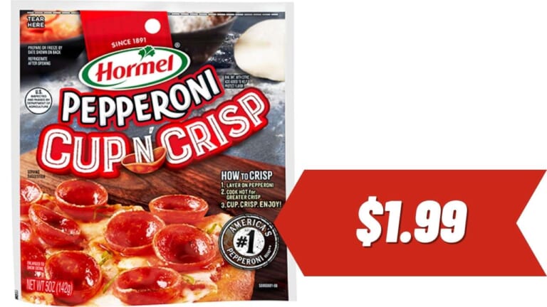 $1.99 Hormel Pepperoni Cup N’Crisp Using Just Your Phone