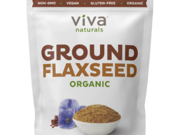 Viva Naturals Organic Ground Flax Seed 30 oz as low as $9.04 Shipped Free (Reg. $14.49) – FAB Ratings!