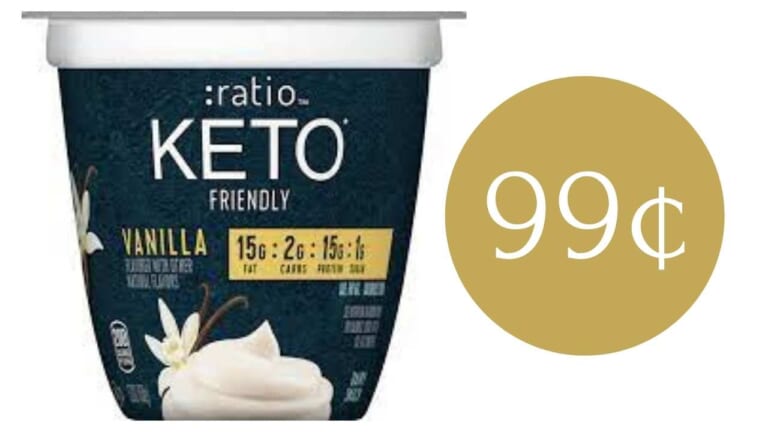 99¢ :ratio Keto Yogurt at Target