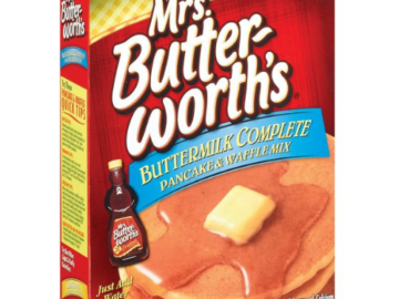 Mrs. Butterworth’s Buttermilk Complete Pancake & Waffle Mix 32oz $2.38 (Reg. $5)