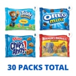 30 Packs Oreo, Chips Ahoy, Teddy Grahams and Animal Crackers as low as $5.93 Shipped Free (Reg. $23.99) | 20¢ each!