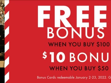 DSW | $10 Bonus Card With $50 Gift Card