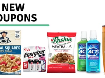 New Coupons: Quaker, Energizer, L’Oreal & More