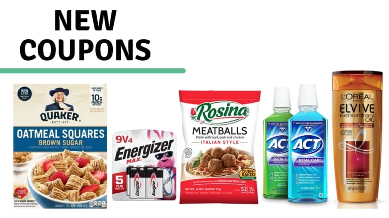 New Coupons: Quaker, Energizer, L’Oreal & More