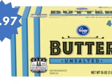 $1.97 Butter with Kroger eCoupon