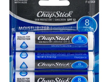 3-Pack ChapStick Moisturizer Lip Balm Tube Original Flavor as low as $1.65 Shipped Free (Reg. $4.45) – $0.55/stick