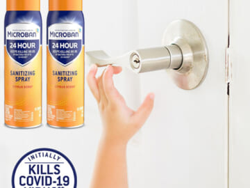 2-Pack Microban 24-Hour Sanitizing and Antibacterial Spray $5.94 (Reg. $11.94) – FAB Ratings! | $2.97 each!