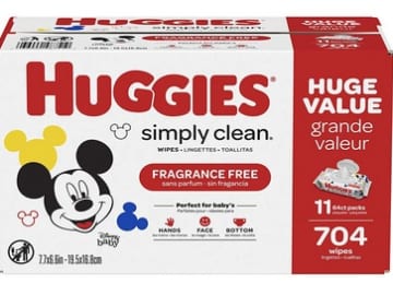 HUGGIES Simply Clean Fragrance-free Baby Wipes