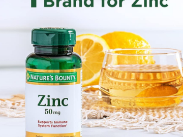 Nature’s Bounty Zinc 100-Count Bottle as low as $2.80 Shipped Free (Reg. $6.29) – 131K+ FAB Ratings! | 3¢/Caplet