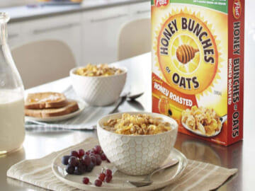 Post Honey Bunches of Oats With Almonds Cereal 18oz Box as low as $2.17 Shipped Free (Reg. $4) – FAB Ratings!